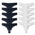 Seamless Cotton Thong Panties - Buy 5 Get 10