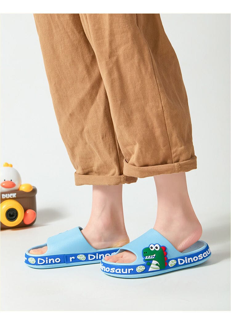 Pantuflas ortopédicas antideslizantes para niños - Dino Crocks