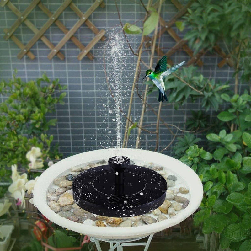 Bird Fountain with Solar Panel - Garden Decoration