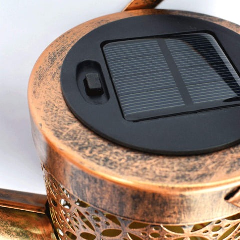Garden Decoration Watering Can with Solar Led Light