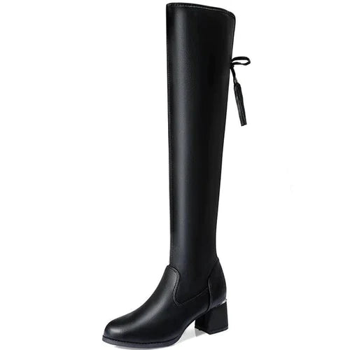 Women's Long Boot in Eco-Leather - Lady Conforty