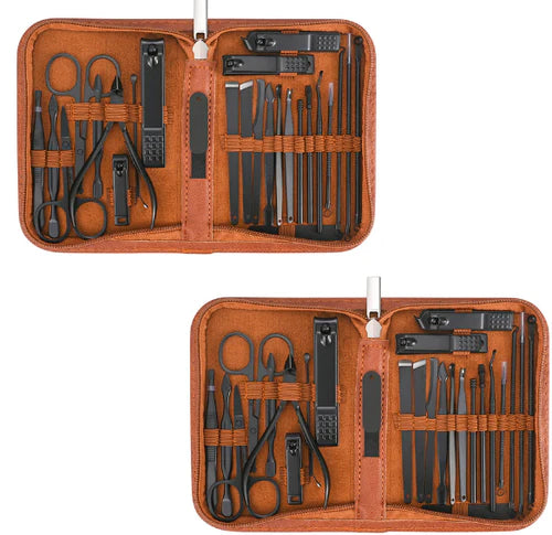 Professional Stainless Steel Men's Manicure Kit