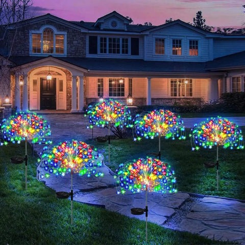Solar Led Garden Fireworks Light