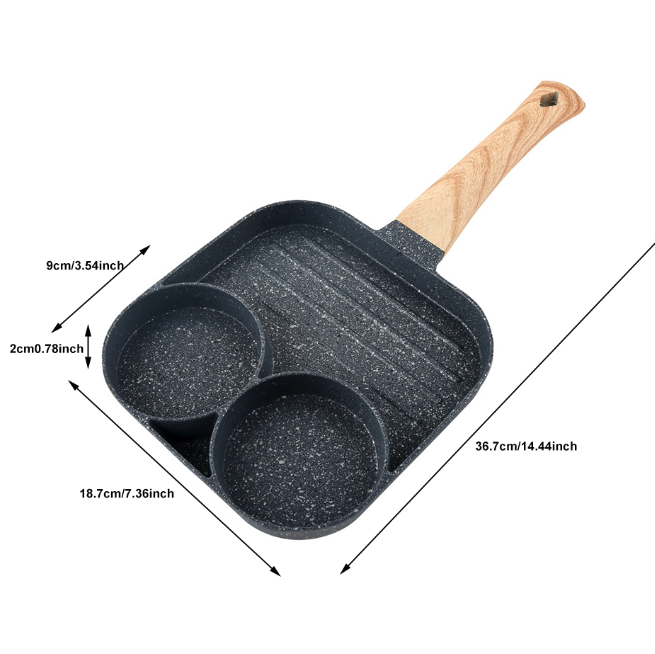 Gold Chef 3-in-1 Non-Stick Frying Pan