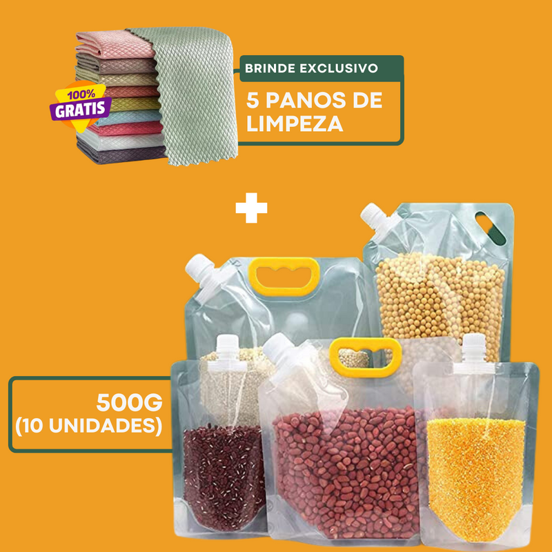 Premium Reusable Food Storage Bags - Buy 5 Get 10 + Exclusive Gifts 🎁