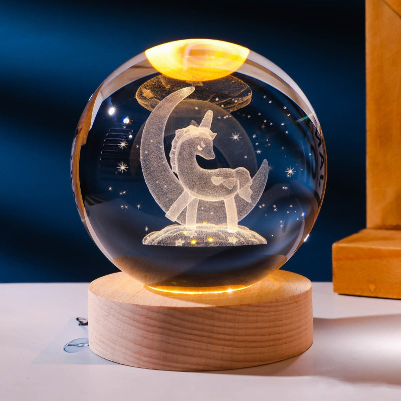 Lámpara decorativa espacial 3D - Brillo cósmico