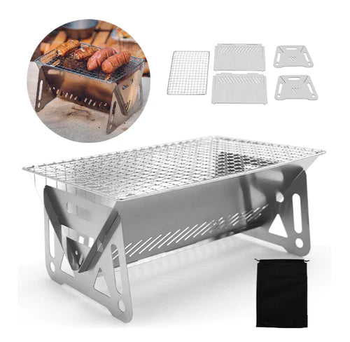 Multifunctional Portable Stainless Steel Barbecue Grill - Grill Master
