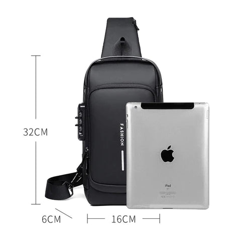 Anti-Theft Shoulder Bag with USB Charging 