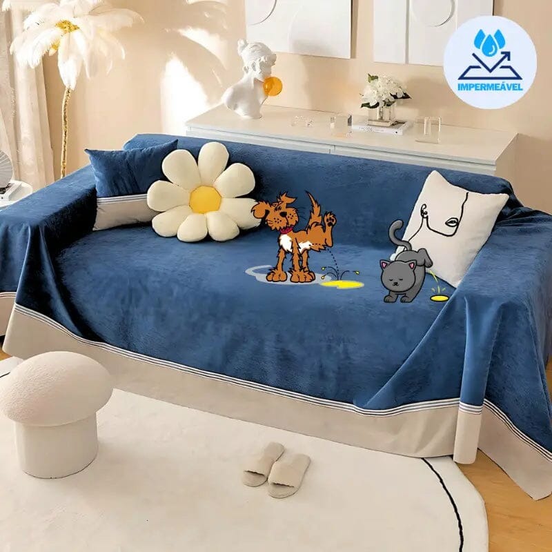Anti-Pee Chenille Sofa Cover for Dogs and Cats