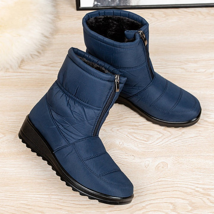 Women's Waterproof Velvet Winter Boots - CozyWarm