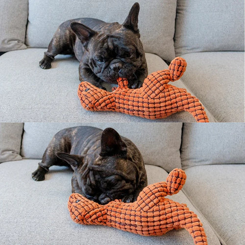 Strong and Durable Plush Dog Chew Toy