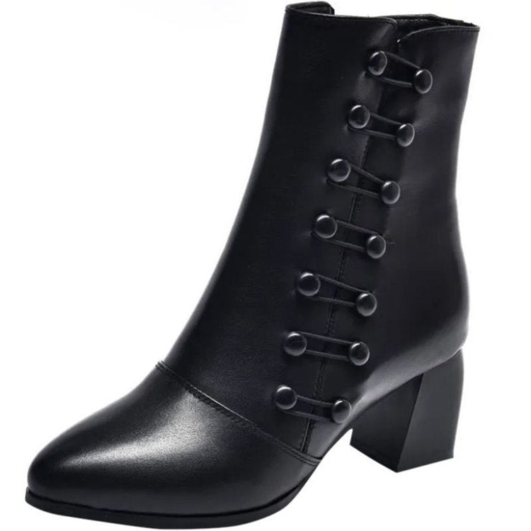Italian Women's Leather Boots - BellaVita