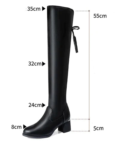 Women's Long Boot in Eco-Leather - Lady Conforty