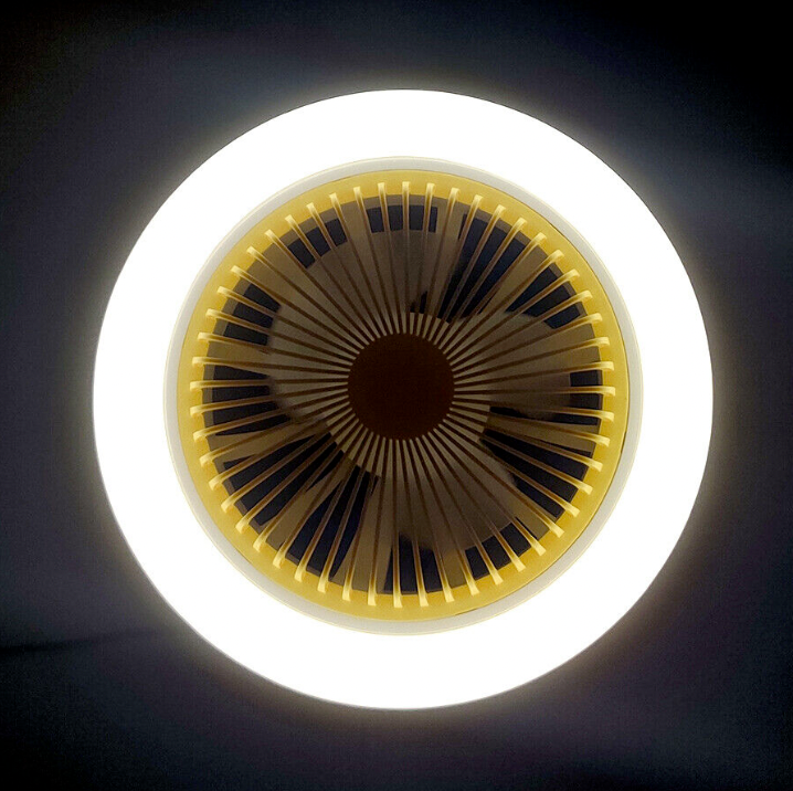 Ventilador de techo con luces LED integradas