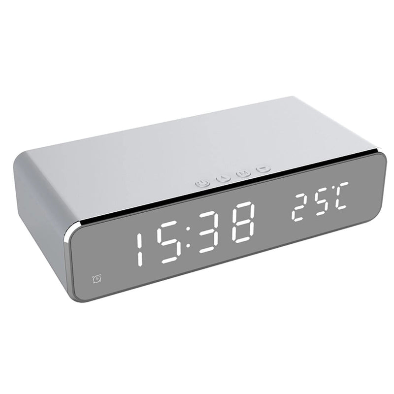 Reloj digital con cargador inalámbrico - TechCharge