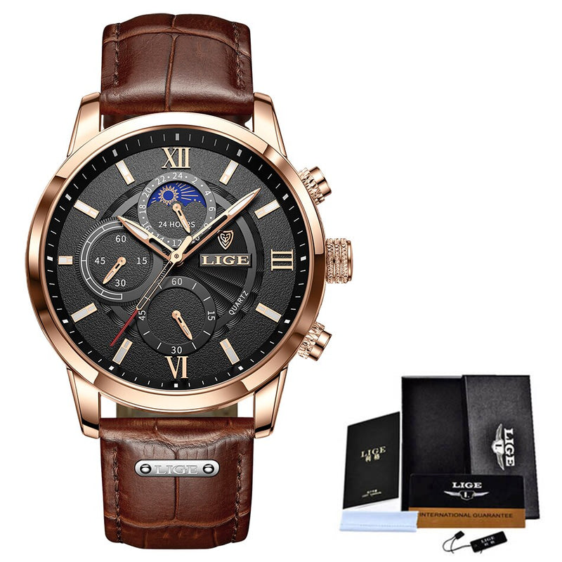 Lige Model Quartz Men's Watch