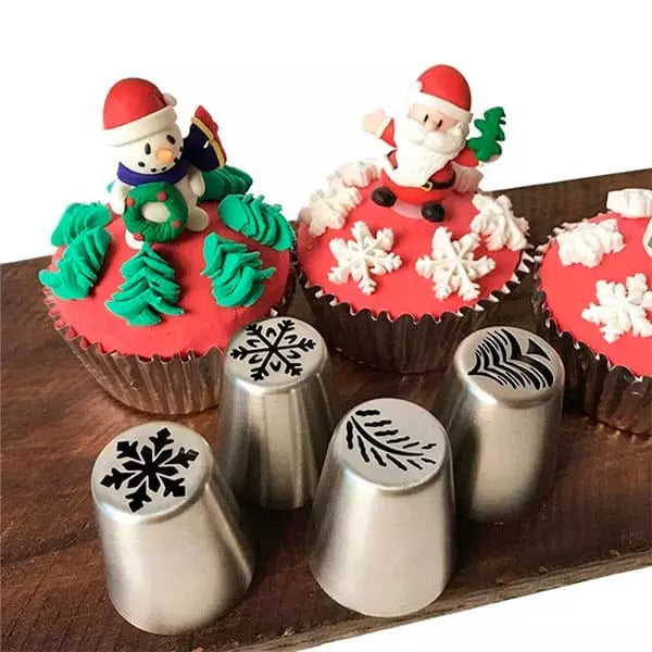 Kit with 4 Christmas Piping Tips 