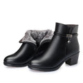 Women's Plush Leather Boot - CozyChic