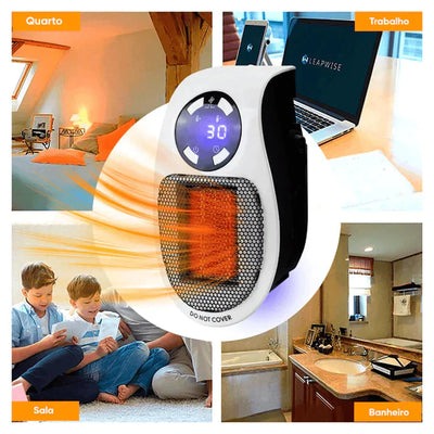 Portable Electric Heater for Plug-in with Remote Control - WarmEase