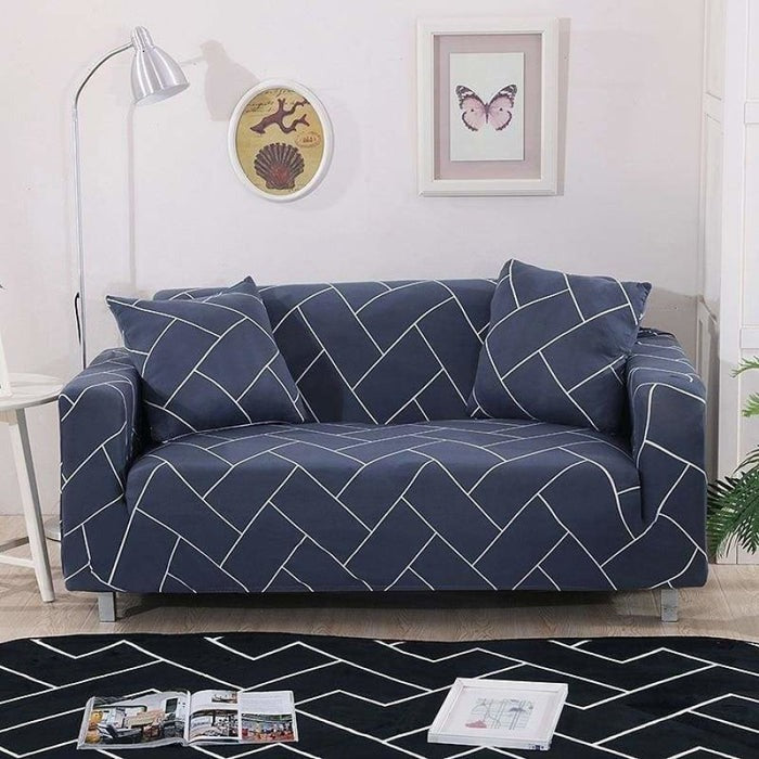 Modern Printed Sofa Cover - 2 or 3 Seats