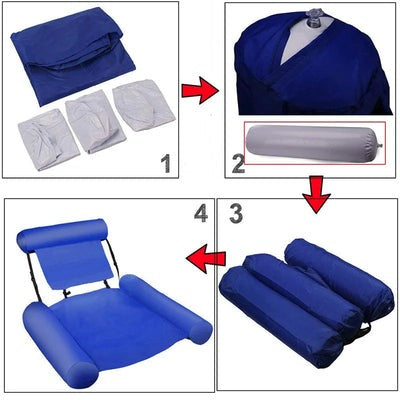 Silla flotante inflable para piscina - FloatEase