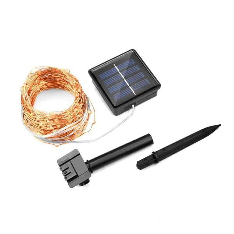 Solar Christmas String Lights with 8 Lighting Modes - Installation in 1 minute