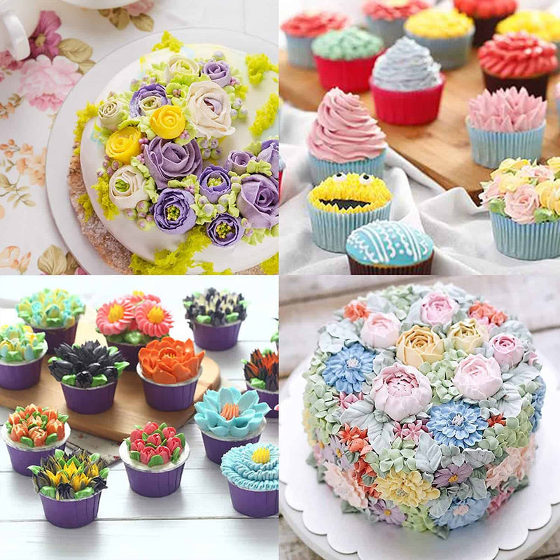 Kit de boquillas para repostería con formas de flores