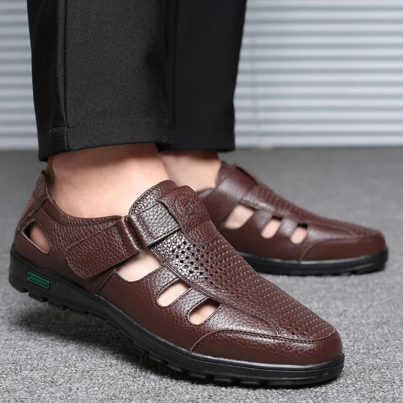 Men's Classic Breathable Leather Sandals