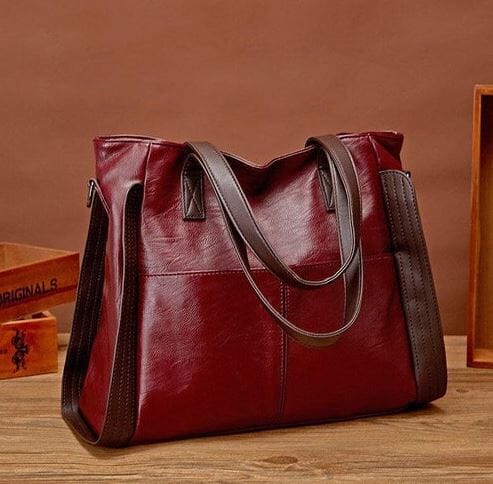 Versatile Women's Leather Tote Bag - ChicCarry