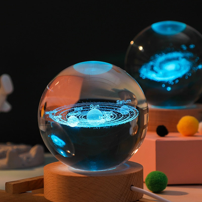 Lámpara decorativa espacial 3D - Brillo cósmico