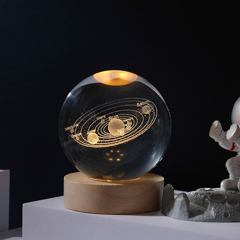 Lámpara decorativa espacial 3D - Brillo cósmico