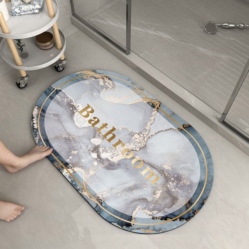 Absorbent Non-Slip Bathroom Mat - DryStep