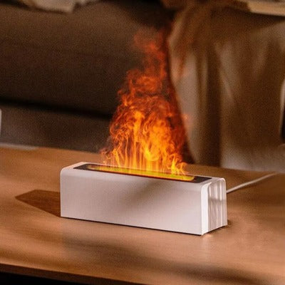 Aroma Diffuser Humidifier with RGB Flame Effect