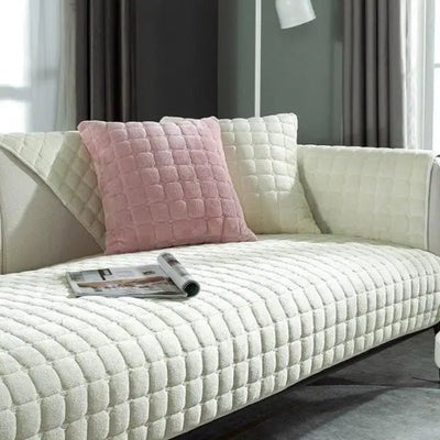 Universal Non-Slip Velvet Sofa Cover - SoftShield