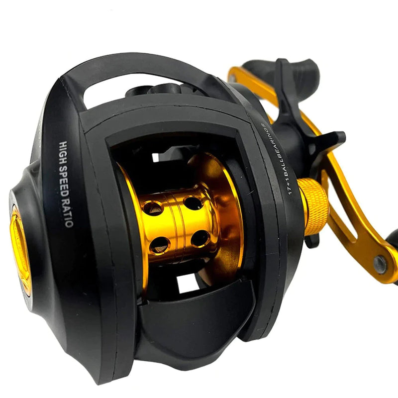 Carrete de pesca Ghotda GF2000 con 18 rodamientos y freno de 8 kg