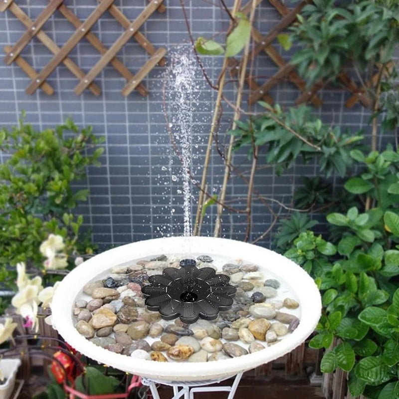Bird Fountain with Solar Panel - Garden Decoration