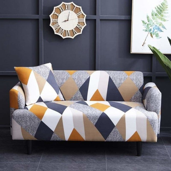 Modern Printed Sofa Cover - 2 or 3 Seats