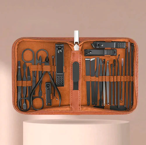 Professional Stainless Steel Men's Manicure Kit
