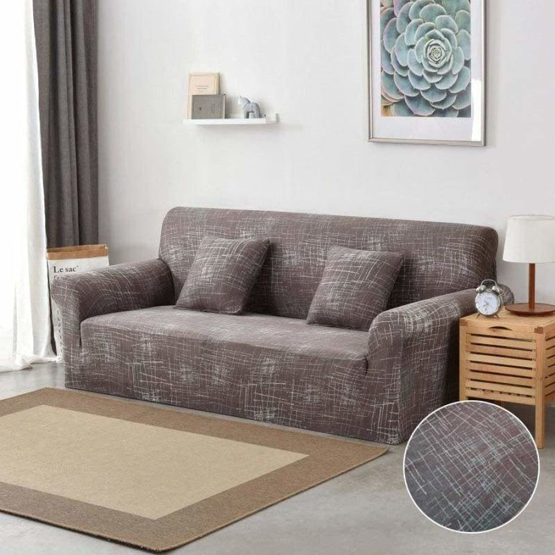 Modern Printed Sofa Cover - 2 or 3 Seats