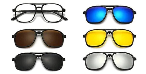 6 in 1 Magnetic Sunglasses 