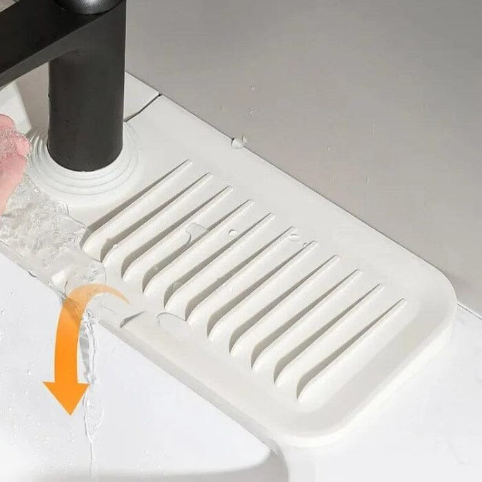 Silicone Kitchen Faucet Drain Mat - SplashFree