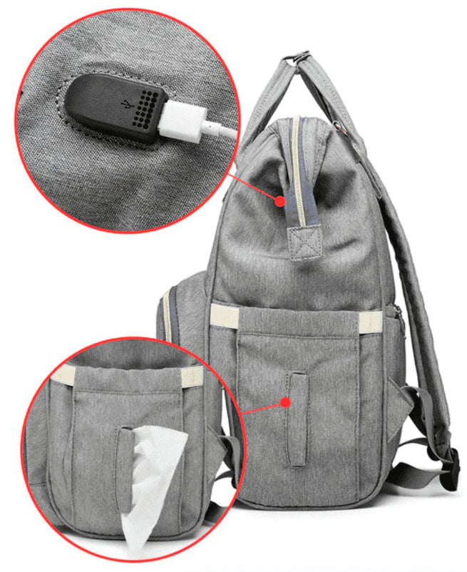 LeQueen USB Maternity Backpack Bag