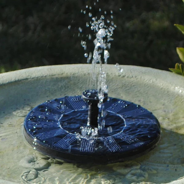Bird Fountain with Solar Panel - Garden Decoration