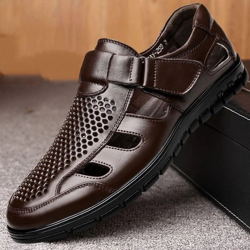 Men's Classic Breathable Leather Sandals