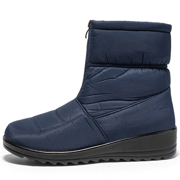 Women's Waterproof Velvet Winter Boots - CozyWarm