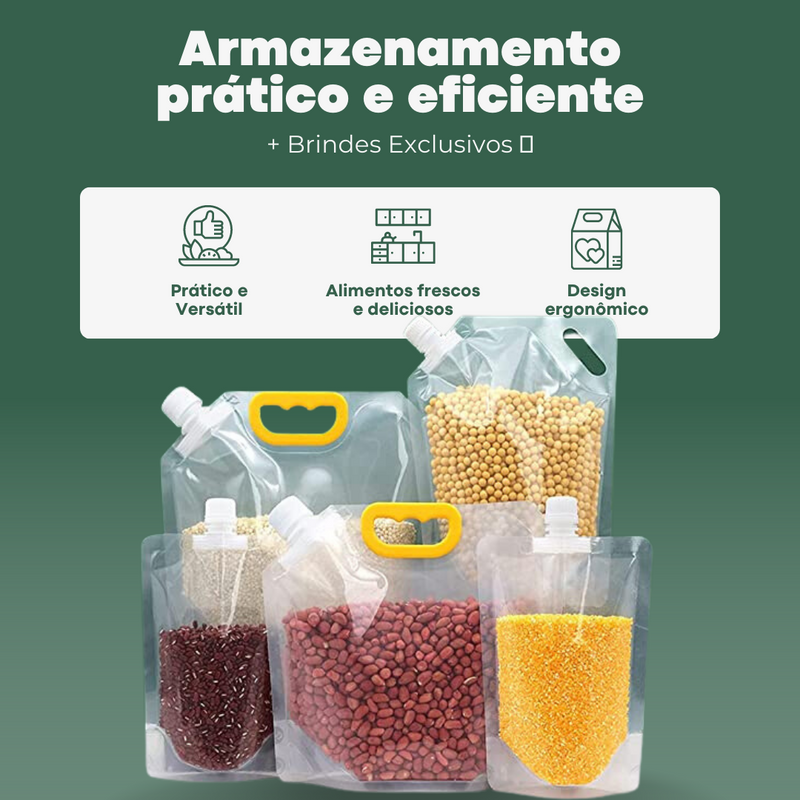 Premium Reusable Food Storage Bags - Buy 5 Get 10 + Exclusive Gifts 🎁
