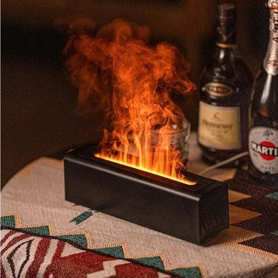 Aroma Diffuser Humidifier with RGB Flame Effect