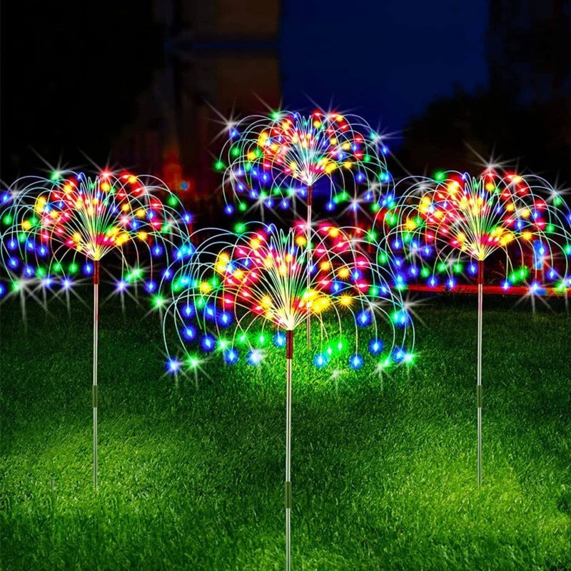 Solar Led Garden Fireworks Light