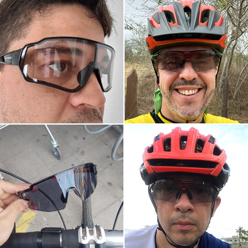 RockBros Men's/Women's UV400 Protection Cycling Glasses 