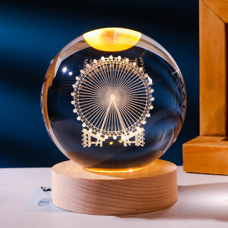 Lámpara decorativa espacial 3D - Brillo cósmico